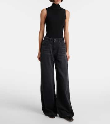 Helsinki high-rise wide-leg jeans | AG Jeans