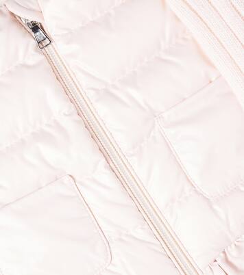 Ruffled down-paneled jacket | Moncler Enfant