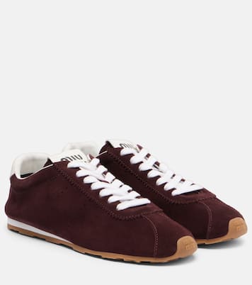 Sneakers Plume aus Veloursleder | Miu Miu