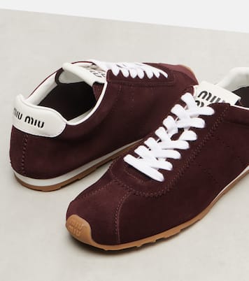 Sneakers Plume aus Veloursleder | Miu Miu