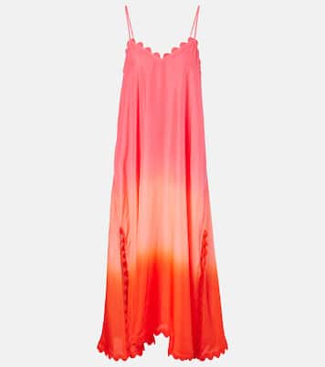 Scalloped silk slip dress | Juliet Dunn