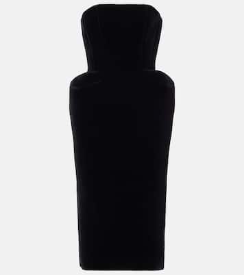 Velvet bustier dress | David Koma
