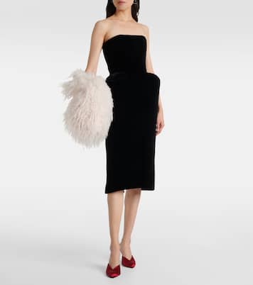 Velvet bustier dress | David Koma