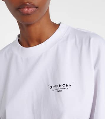 Cropped logo cotton T-shirt | Givenchy