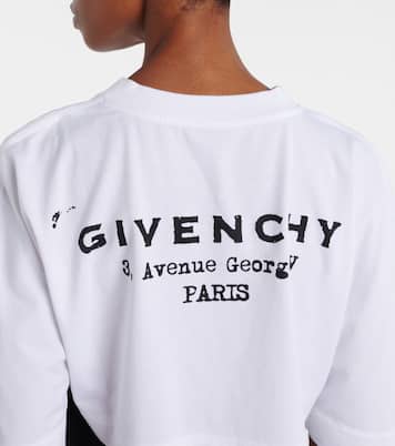 Cropped logo cotton T-shirt | Givenchy