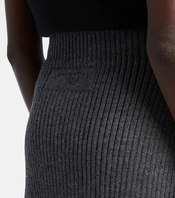 Ribbed-knit wool and alpaca-blend miniskirt | Givenchy