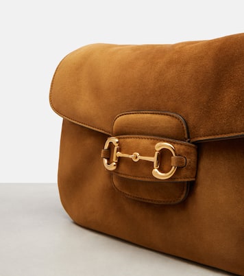 Sac Gucci Horsebit 1955 Large en daim | Gucci
