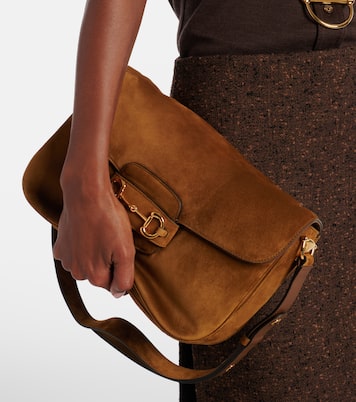 Sac Gucci Horsebit 1955 Large en daim | Gucci