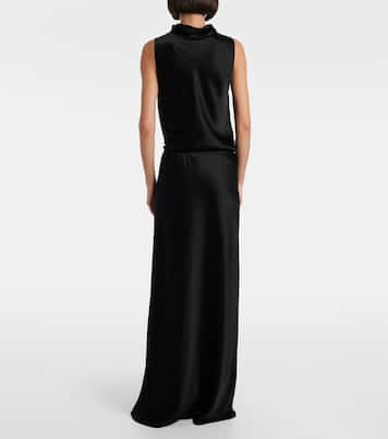 Barb satin maxi skirt | Leset