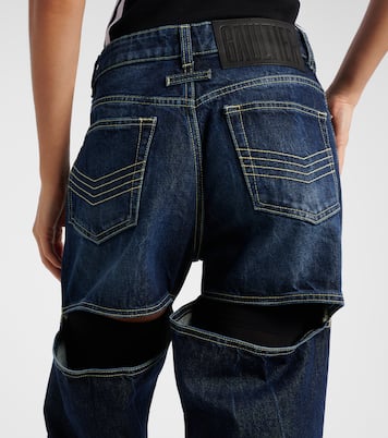 Cutout high-rise wide-leg jeans | Jean Paul Gaultier