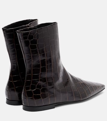 Botines de piel grabada | Toteme