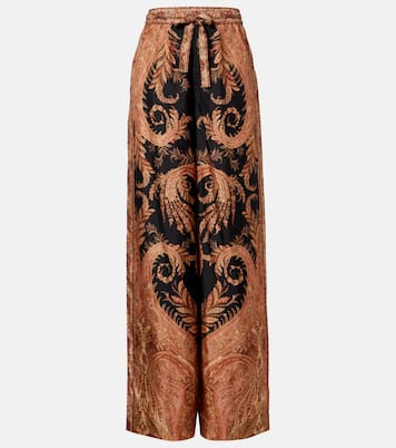 Hypnotic printed silk wide-leg pants | Zimmermann