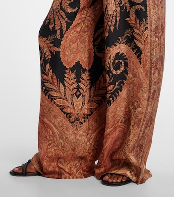 Hypnotic printed silk wide-leg pants | Zimmermann