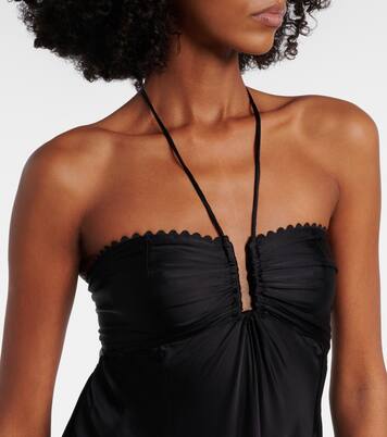 Vestido largo drapeado | Poupette St Barth