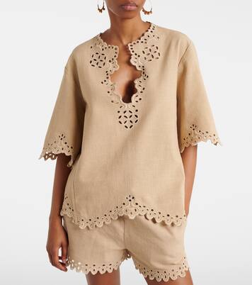 Shana embroidered cotton top | Marant Etoile