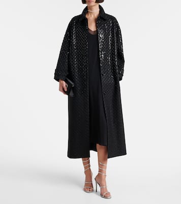 Sandalias Cleo de satén adornadas | Rene Caovilla