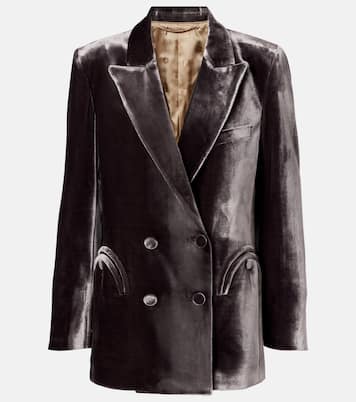 Everynight double-breasted velvet blazer | Blazé Milano
