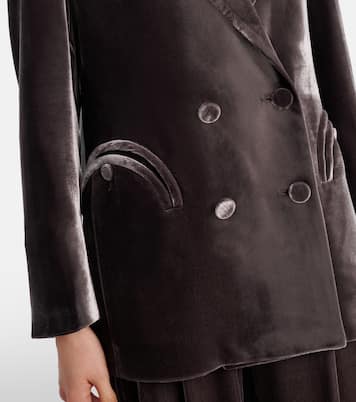 Everynight double-breasted velvet blazer | Blazé Milano