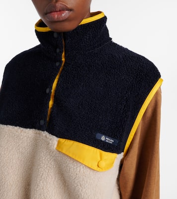 Cropped teddy vest | Prada