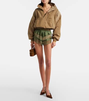 Babylone Breteuil suede slingback pumps | Saint Laurent