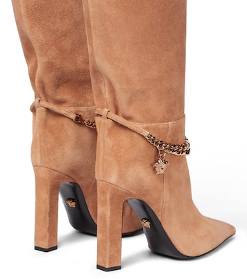 Stiefel aus Veloursleder | Versace