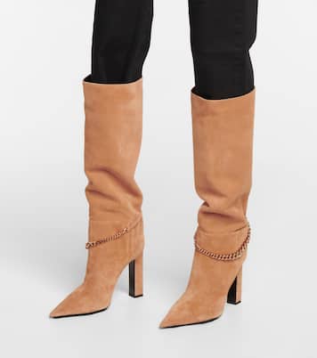 Stiefel aus Veloursleder | Versace