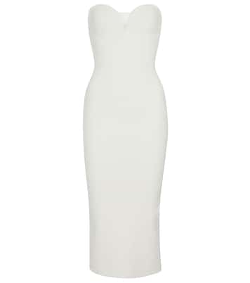 Thalia strapless midi dress | Galvan