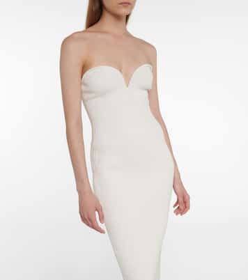 Thalia strapless midi dress | Galvan