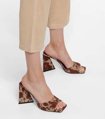 Devon cow-print suede sandals | The Attico