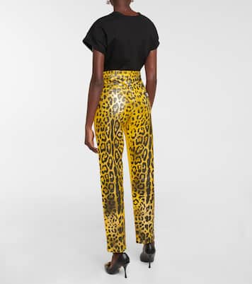 Mid-rise leopard-print jeans | Dolce&Gabbana