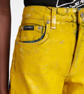 Mid-rise leopard-print jeans | Dolce&Gabbana