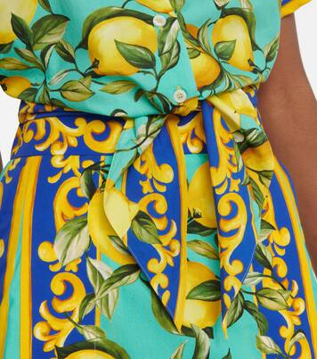 Cropped-Hemd aus Baumwollpopeline | Dolce&Gabbana