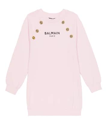 Kleid aus Baumwolle | Balmain Kids