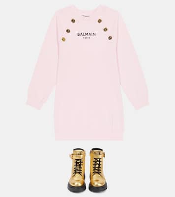 Kleid aus Baumwolle | Balmain Kids