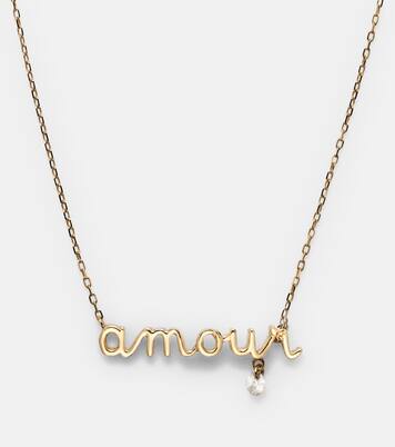 Collier Around the Words en or 18 ct et diamants | Persée