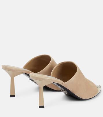 Logo suede mules | Prada