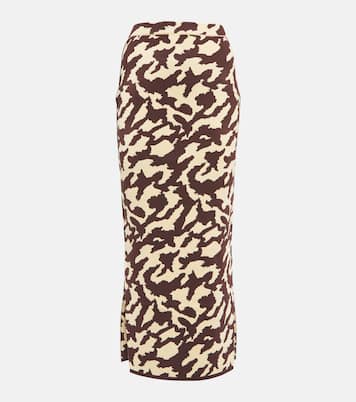 Falda midi Jenny con intarsia | Nanushka
