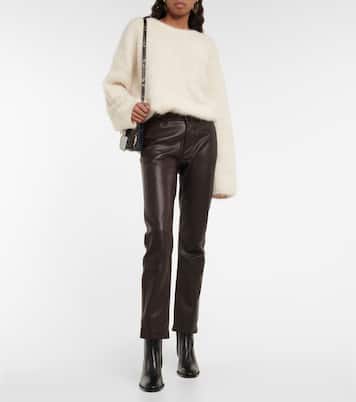 Gonda low-rise leather pants | Petar Petrov