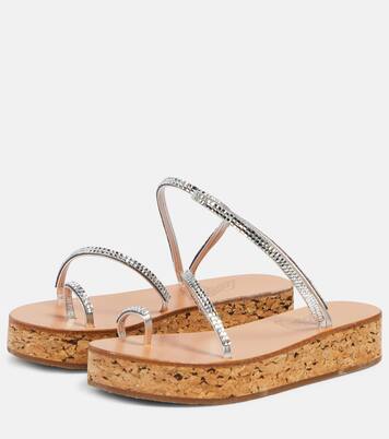 Sandali con plateau Eleftheria in pelle | Ancient Greek Sandals