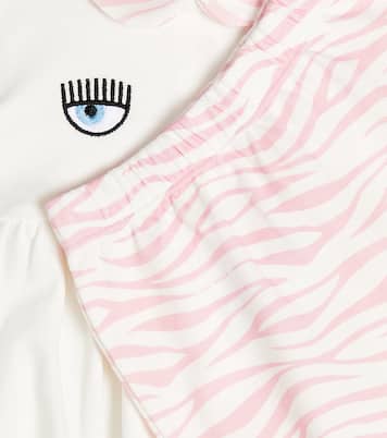 x Chiara Ferragni Baby - Top e pantaloni Eyestar in cotone | Monnalisa
