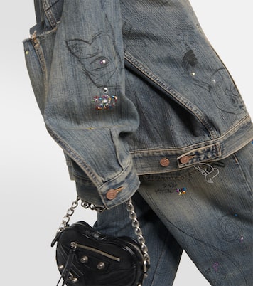 Embellished denim jacket | Balenciaga