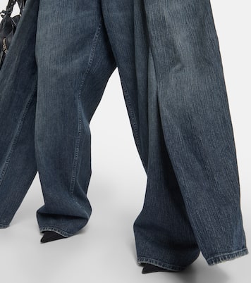 Jeans a gamba larga e vita alta | Balenciaga