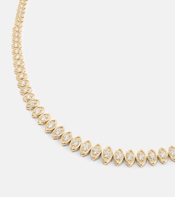 Collier Eternity en or 14 ct et diamants | Sydney Evan