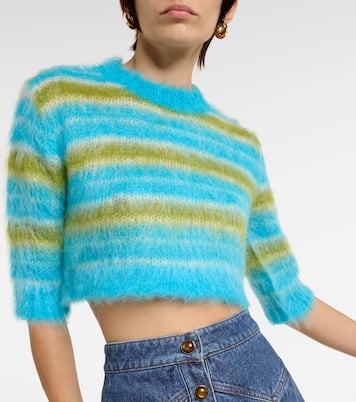 Jersey de mezcla de mohair a rayas | Marni