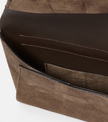 Schultertasche aus Veloursleder | Brunello Cucinelli