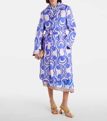 Cappotto imbottito in misto seta e cotone | Dries Van Noten
