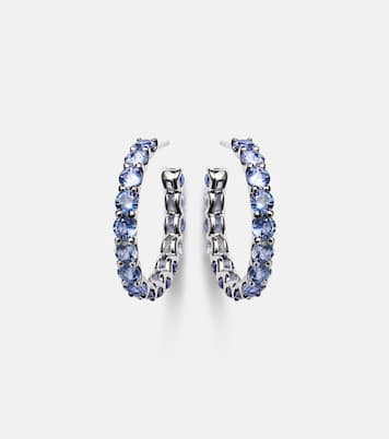 Boucles d'oreilles Pastello en or blanc 18 ct et saphirs | Bucherer Fine Jewellery