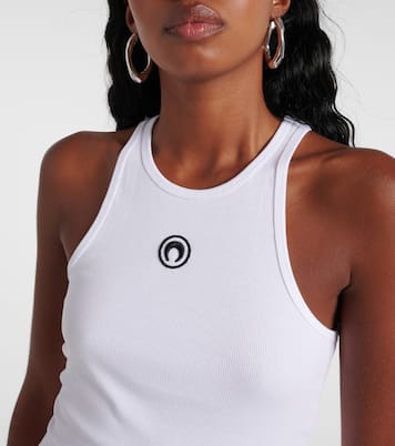 Moon cotton-blend jersey tank top | Marine Serre
