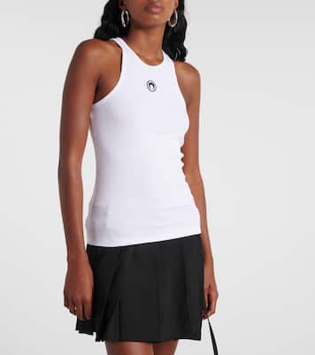 Moon cotton-blend jersey tank top | Marine Serre