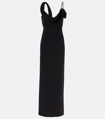 Robe longue en laine mélangée à fleurs | Magda Butrym